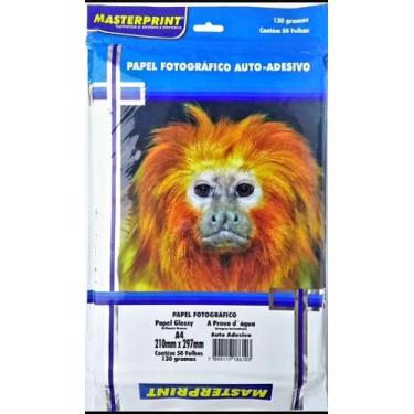 Imagem de Papel Fotográfico 180g A4 50 folhas Glossy Resistente a Água - MASTERP