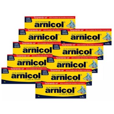 Imagem de GEL DE MASSAGEM COM SEBO DE CARNEIRO ARNICOL 150gr DEMAZON KIT COM 10 