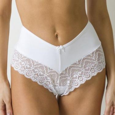 Imagem de Caleçon Plus Size - Via Sedução, G (44), Branco