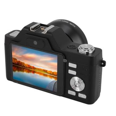 Imagem de Câmera Digital 4K 58MP HD Com Foco Automático, Anti-vibração, Detecção de Rosto, Lente Macro Grande Angular, Zoom Digital 20x, Câmera de Vlogging Com Tela LCD de 2,88 Polegadas