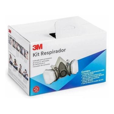 Imagem de Respirador Mascara Pintura 3m 6200 5n11 501 - 6001 Completa