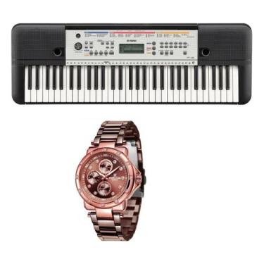 Imagem de Teclado Yamaha YPT260 e Relogio Dk11165-4 Daniel Klein Kit