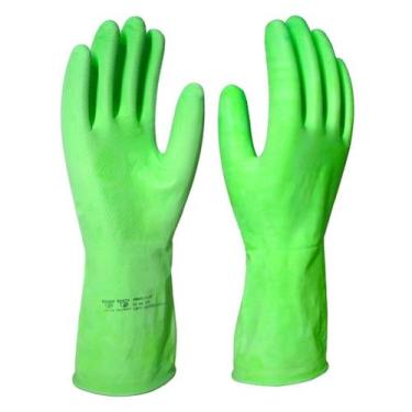 Imagem de Luva Latex Forrada Verde Tam G Imbat