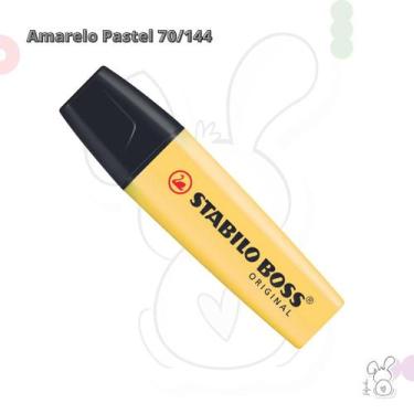 Imagem de Caneta Marca Texto Stabilo Boss - Tom Pastel - Unidade, 144 Amarelo
