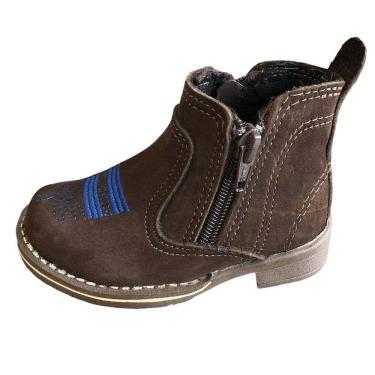 Imagem de Sapatão Botina Tex Masculina Infantil Conforto 011