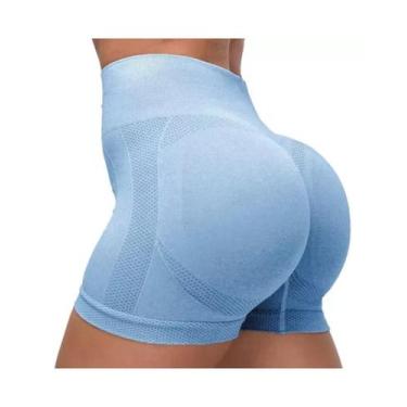 Imagem de Short Legging Esportivo Fitness Feminina Alta Elasticidade Sem Costura
