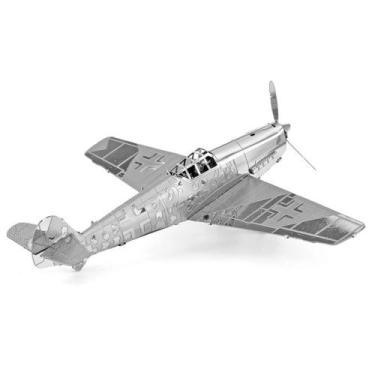 Imagem de Miniatura De Montar Metal Earth Avião Messerschmitt BF-109, Prata