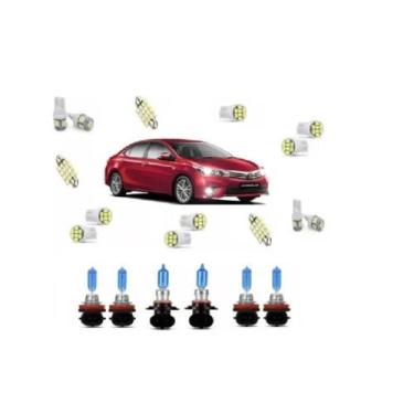Imagem de Kit Lâmpada Super Branca + Led Corolla 2015 A 2018 - Blue Lion