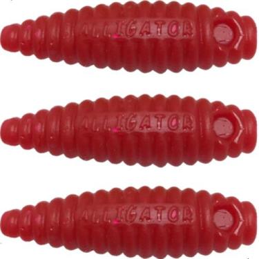 Imagem de Isca Artificial Soft Charutinho Maluco Cart. 3pçs - Alligator, Vermelh