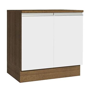 Imagem de Balcao Madesa Glamy G248006EGL Rustic/Branco SE