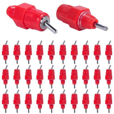 Imagem de KISEER Água de Frango, Pacote com 30 Alimentadores de Bico de Água de Frango Automático para Bebedouro Estilo de Parafuso de Galinha de Aves