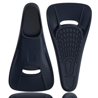 Imagem de Seatheway Barbatanas de natação, nadadeiras infantis para natação de colo, nadadeiras de tamanho de viagem com bolsa de malha, nadadeiras de silicone para crianças, adolescentes, adultos, mulheres e