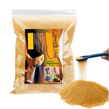 Imagem de BNOSDM Réptil areia dragões barbudos substrato areias lagarto terrário cama deserto mistura para cobras, lagartixas, camaleão, tartaruga, sapos, escorpião, invertebrados anfíbios (amarelo)