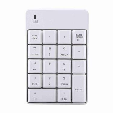 Imagem de Teclado Numérico USB Teclado Numérico Compacto para Usuários de Laptop Com 18 Teclas, Ideal para Usuários de Notebook, Preto (Branco)
