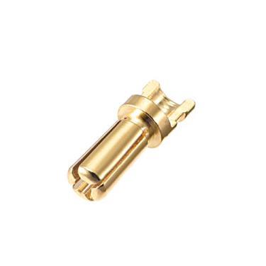 Imagem de uxcell Conector de balas de 3,5 mm banhado a ouro plugues banana macho para bateria RC motor ESC 10 peças