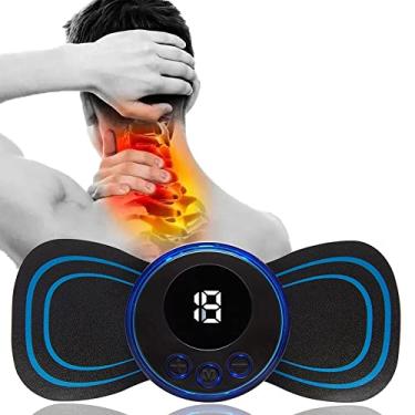 Imagem de Aparelho Massageador Elétrico, Recarregável, Portátil, para Dores musculares, servical, pescoço, pernas, ombro, braços, coluna, lombar, sem fio, usb, fisioterapia, relaxamento corporal