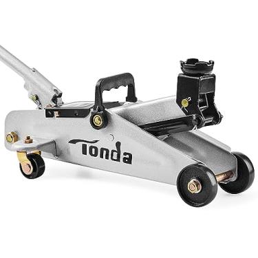 Imagem de TONDA Macaco de Chão, Macaco Portátil Hidráulico para Elevação de Carro, Capacidade de 2 Toneladas (4.000 Lb), Prata