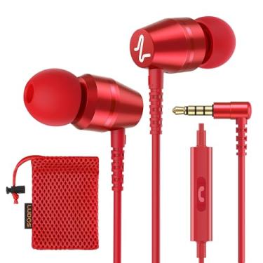 Imagem de LUDOS OMNITONE Fones de ouvido intra-auriculares com fio, garantia de 5 anos, fones de ouvido com microfone, fones de ouvido com fio de 3,5 mm, videoconferência para iPhone, Samsung, computador,