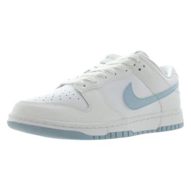 Imagem de Nike Tênis masculino retrô Dunk Low, Branco/branco / azul claro, 45