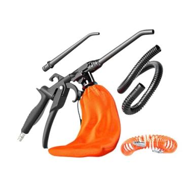 Imagem de menolana Compressor de ar, soprador, aspirador de pó, espanador de ar, remoção de poeira de computador, aspirador de pó industrial, ferramenta pneumática de, com Tubo de Mola