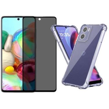 Imagem de Capa Moto G35 + Película Privacidade 3D - Armyshield
