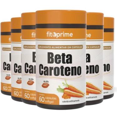 Imagem de Kit 6 Beta Caroteno 400mg 60 Cápsulas Fitoprime