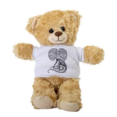 Imagem de Frilled Lizard Vintage Illustration Teddy Bear, Gift Stuffed Animal, Plush Teddy Bear with Tee, Welcoming Baby Gift, Gift for Her, Gift for Newborn, Cute Birthday Christmas Basket Gift Idea