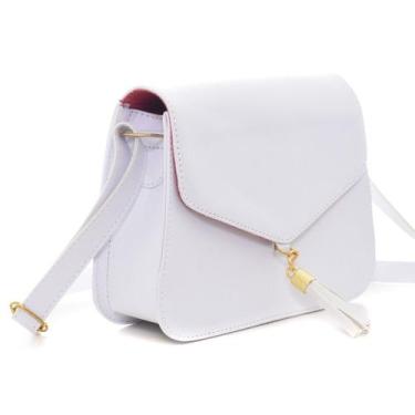 Imagem de Bolsa Bolsinha Pequena Clutch Tiracolo Alça Transversal De Lado - M R 