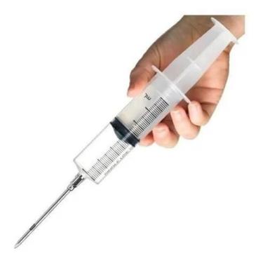 Imagem de Injetor De Temperos Seringa Agulha Injetar Temperos 60Ml - Western