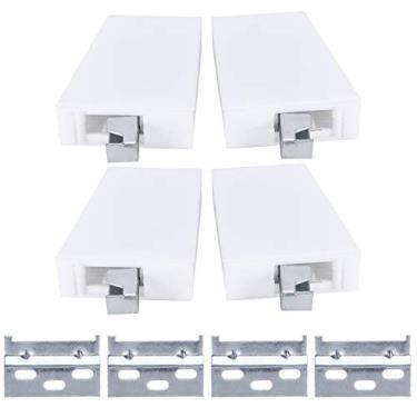 Imagem de Raguso Suporte de pendurar de armário de cozinha universal de 63 mm e placa de pendurar na parede para montagem de peças de móveis conjunto de 2 Decoração de casa