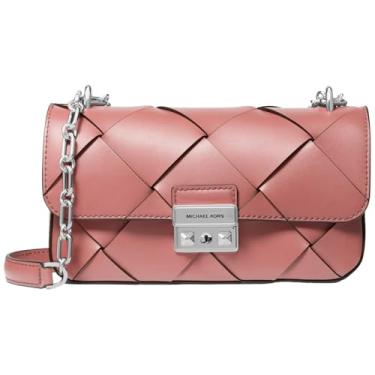 Imagem de Michael Kors Bolsa de ombro pequena com corrente conversível Tribeca, rosa, rosa