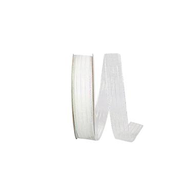 Imagem de Reliant Ribbon 2556-089-03J Fita listrada de organza metálica, 1,5 cm x 25 jardas, iridescente