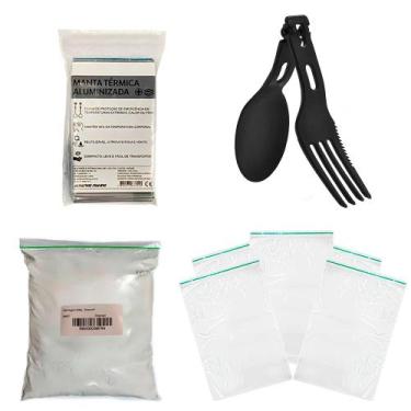 Imagem de Kit Zip Lock + Cal Virgem + Talher + Manta Aluminizada - Dispropil
