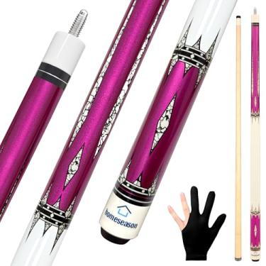 Imagem de Taco de sinuca Pool Cues 144.8 cm com ponta de couro de fibra de 13 mm 567 g, 4 cores para iniciantes, comerciais e entretenimento doméstico