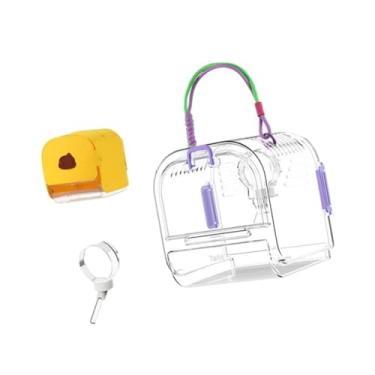 Imagem de Generic Hamster Travel Transportador Cage para pequenos animais de transporte acessórios habitats de habitat de animais de estimação gaiola para o ouriço de, Tolet