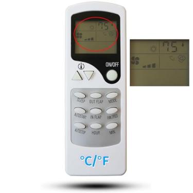 Imagem de Controle remoto de substituição para ar condicionado de parede Turbo AIR ZHF/LW-17-1 TAS-18VH TAS-24VH ZCF/LW-17-1 TAS-18V TAS-24V