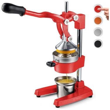 Imagem de Espremedor de Frutas Profissional Manual Eurolux em Aço Inoxidável, Vermelho