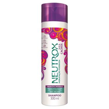 Imagem de Shampoo Hidratação Poderosa 300ml Neutrox S.O.S. Cachos Vegano