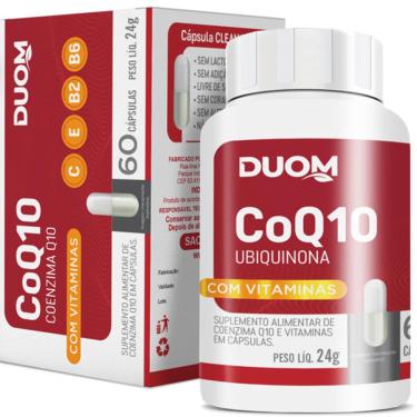 Imagem de Coenzima Q10 Ubiquinona + Vitaminas C E B2 B6 60 Caps - Duom