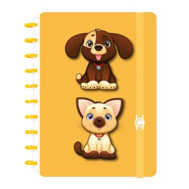 Imagem de Caderno Criativo Pet Cachorro e Gato A4/A5 Disco Inteligente (Grande A4)