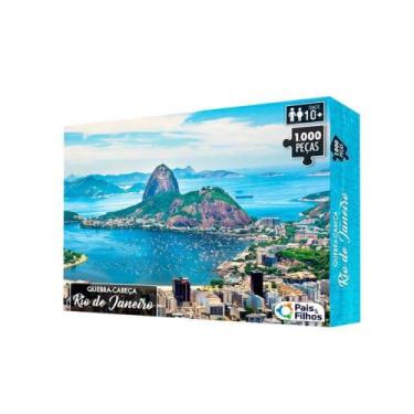 Imagem de Quebra Cabeça 1000 peças Rio de Janeiro - Pais e Filhos - Pais & Filho