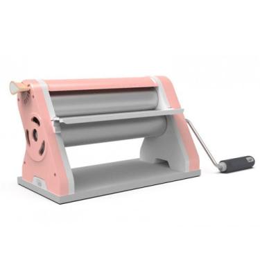 Imagem de Cilindro de Massas Manual Anodilar Cromado Rosa Estilo 28cm