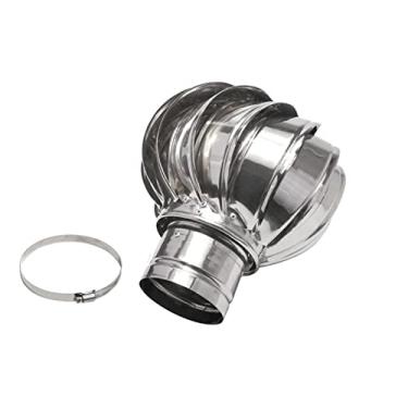 Imagem de Tampa giratória de aço inoxidável para lareira, ventilação, tampa giratória para lareira, anti-descendente, adapta-se à maioria das lareiras padrão tampa para lareira, aço inoxidável 3