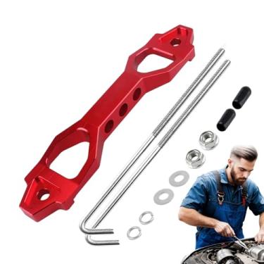 Imagem de Bateria de amarração da bateria, bateria pressiona para a bandeja - Bandejas de bateria de alumínio - Substituição automotiva leve duradoura Durabilidade e desempenho aprimorados