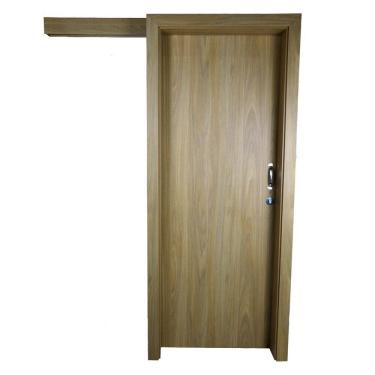 Imagem de Kit Porta de Madeira de Correr Completa 213x90cm Batente 12cm Freijó