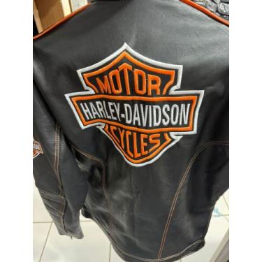 Imagem de Jaqueta De Couro 100 Legitimo Masculina Premium Leather Estilizada Bor