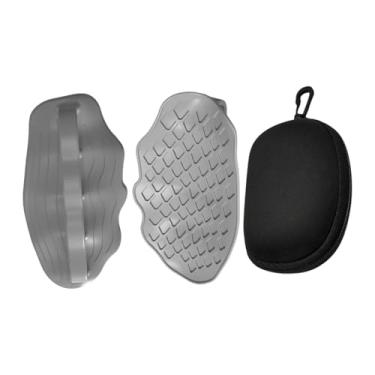 Imagem de Deevoka 2x Levantamento de peso Aperte as luvas de ginástica Protetor de mão com alças de treino de casos EVA para barras de transbordamento de bares, Cinza