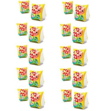 Imagem de Combo com 10 pares de Boia de Braço inflável para crianças 3 a 6 anos 