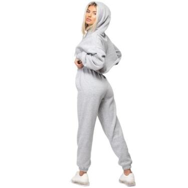 Imagem de conjuto cropped moleton feminino  conforto 100 algodao - GELPasso, Cin