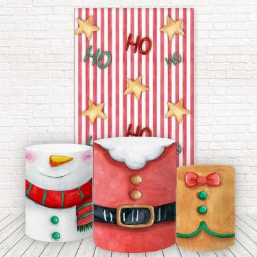Imagem de Painel Retangular E Capas 3D Sublimado Natal Fkpc-1016